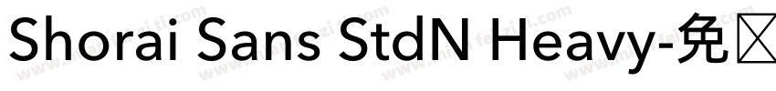 Shorai Sans StdN Heavy字体转换